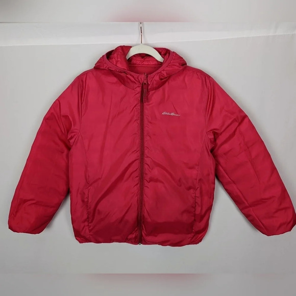 Eddie Bauer Girls sz.L 14/16 Fleece Hooded Jacket Goose Down Coat Lot Set Bundle - Picture 4 of 16